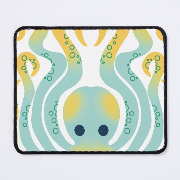 Item preview, Trippy Blue and Yellow Octopus designed and sold by sleepyheadedbb.