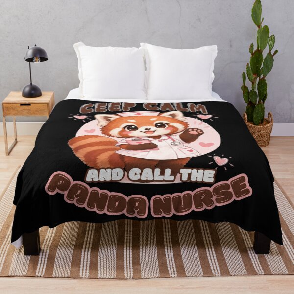 Item preview, Keep Calm & Call the Panda Nurse – Kawaii Red Panda Nurse designed and sold by samah82.