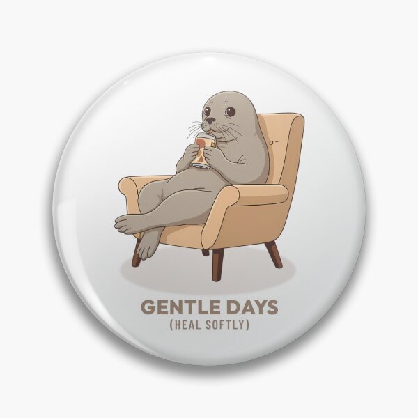 Item preview, Seal Drinking Soda in Armchair Vintage Aesthetic designed and sold by COZY VINTAGE animal.