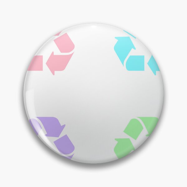 Item preview, Recycling Symbol Pastel Colors Sticker Pack/Sheet- Four Pack designed and sold by SlimyFish.