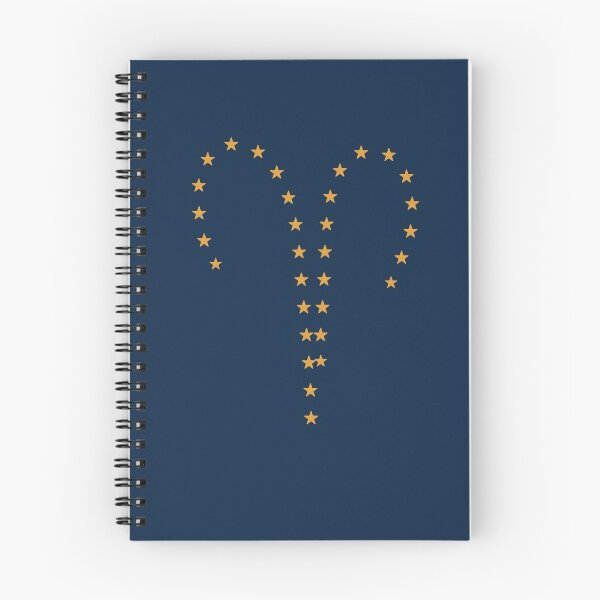 Item preview, Aries Zodiac Symbol - Gold Stars on Navy designed and sold by iampaulmorris.