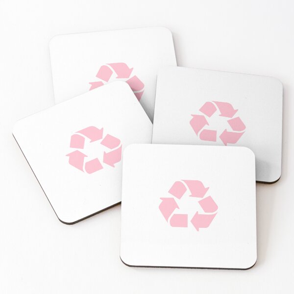 Item preview, Recycling Symbol Pastel Pink designed and sold by SlimyFish.