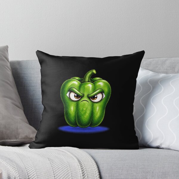Item preview, Grumpy green pepper with a defiant look designed and sold by bigart-ec.