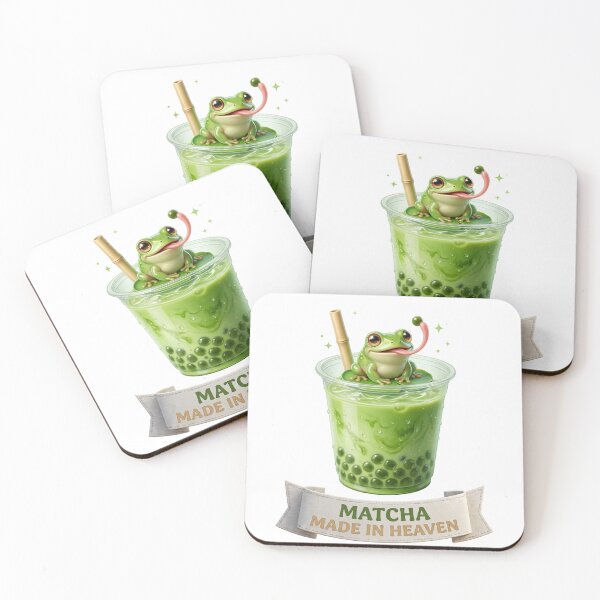 Item preview, Matcha Made In Heaven - Cute Frog Boba designed and sold by LaunchLabs26.