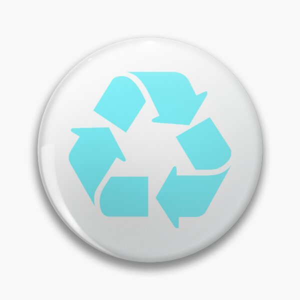 Artikelvorschau, Recycling-Symbol Pastellblau entworfen und verkauft von SlimyFish.