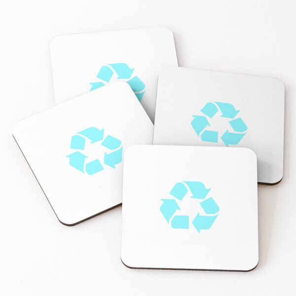 Item preview, Recycling Symbol Pastel Blue designed and sold by SlimyFish.