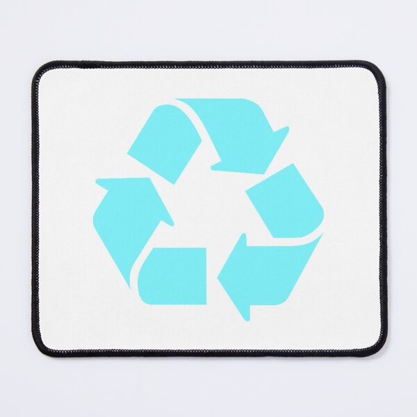 Item preview, Recycling Symbol Pastel Blue designed and sold by SlimyFish.