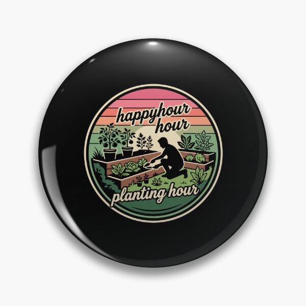 Item preview, Happy Hour Planting Hour Gardener Hobby Plant Lover designed and sold by PopStars1993.