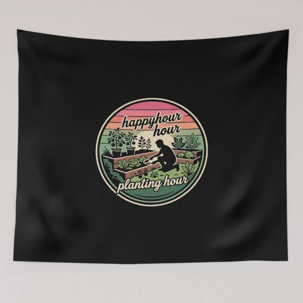 Item preview, Happy Hour Planting Hour Gardener Hobby Plant Lover designed and sold by PopStars1993.
