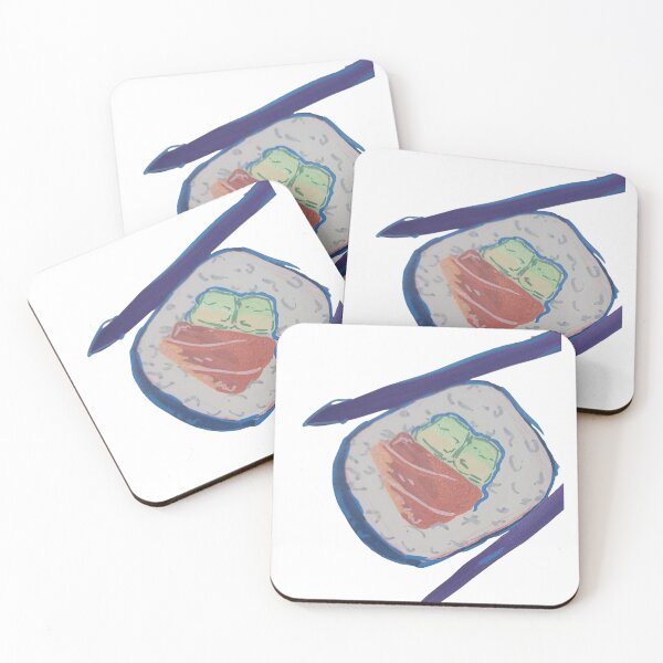 Item preview, Sushi in Chopsticks designed and sold by LeoMoonARTShop.