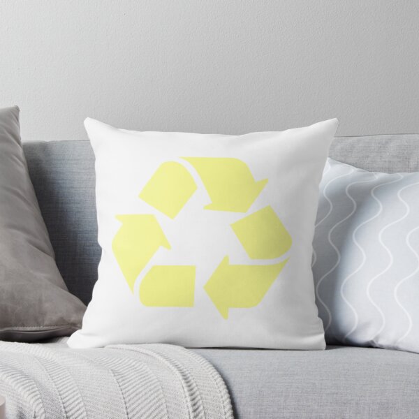Item preview, Recycling Symbol Pastel Yellow designed and sold by SlimyFish.