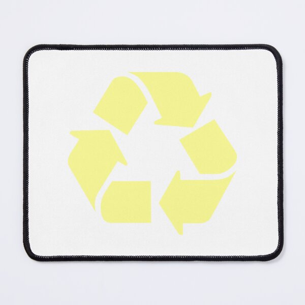 Item preview, Recycling Symbol Pastel Yellow designed and sold by SlimyFish.