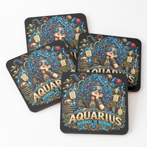 Item preview, Aquarius Gothic Rebel – Normal Is Boring designed and sold by TheInkRaven.