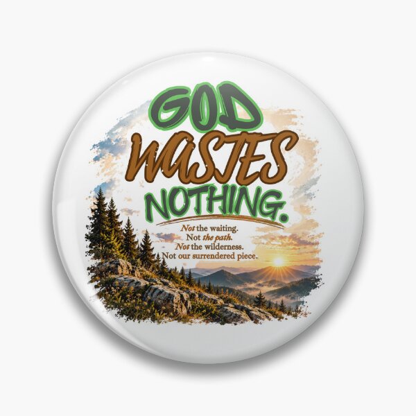 Item preview, God Wastes Nothing | Christian Encouragement & Faith Design designed and sold by ThinkOnThis.