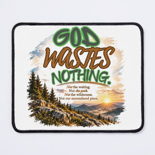 Item preview, God Wastes Nothing | Christian Encouragement & Faith Design designed and sold by ThinkOnThis.
