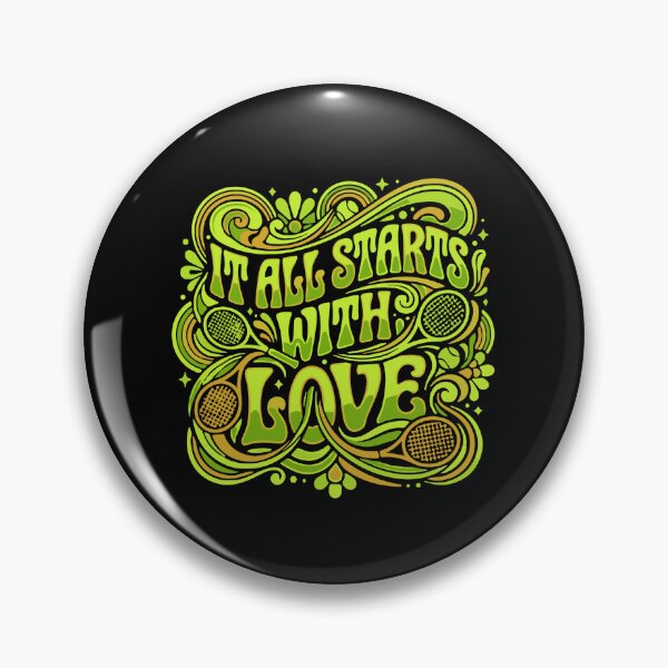 Item preview, It All Starts With Love Tennis Player Fan designed and sold by PopStars1993.