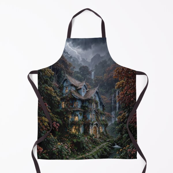 Item preview, The Autumn Cascade Sanctuary - Fairytale Forest Art designed and sold by Vhelir-Art.