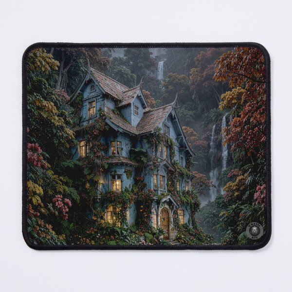 Item preview, The Autumn Cascade Sanctuary - Fairytale Forest Art designed and sold by Vhelir-Art.