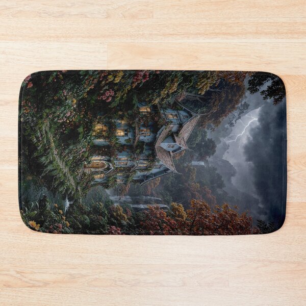 Item preview, The Autumn Cascade Sanctuary - Fairytale Forest Art designed and sold by Vhelir-Art.