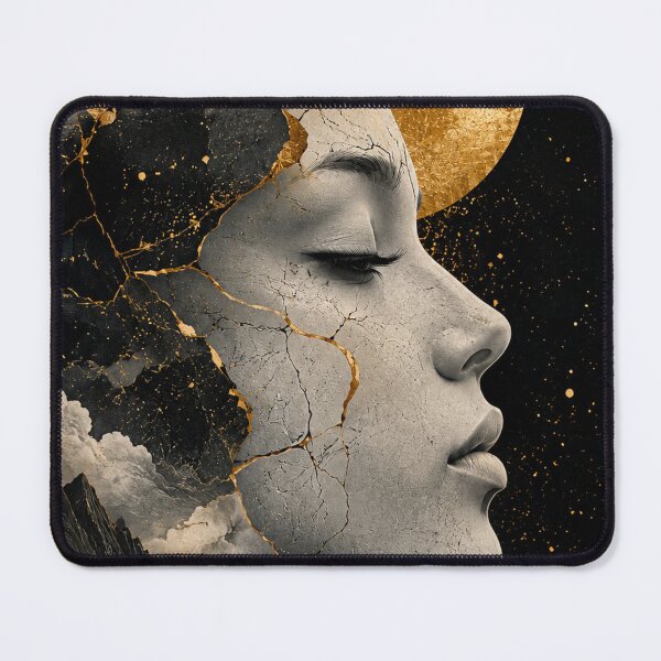 Item preview, Moon Woman — Cosmic and Golden Art designed and sold by ZYVARENNE.