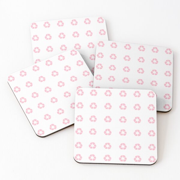 Item preview, Recycling Symbol Pastel Pink Sticker Pack/Sheet- Large Size designed and sold by SlimyFish.