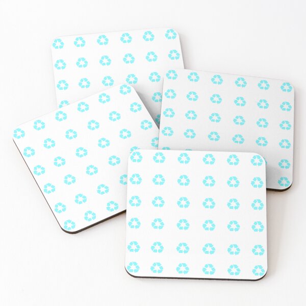 Item preview, Recycling Symbol Pastel Blue Sticker Pack/Sheet- Large Size designed and sold by SlimyFish.