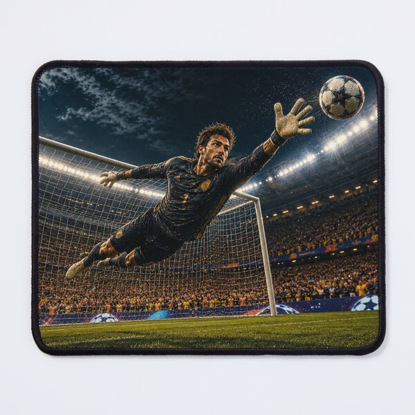 Item preview, The Impossible Save! — Soccer Goalkeeper in Action designed and sold by ZYVARENNE.
