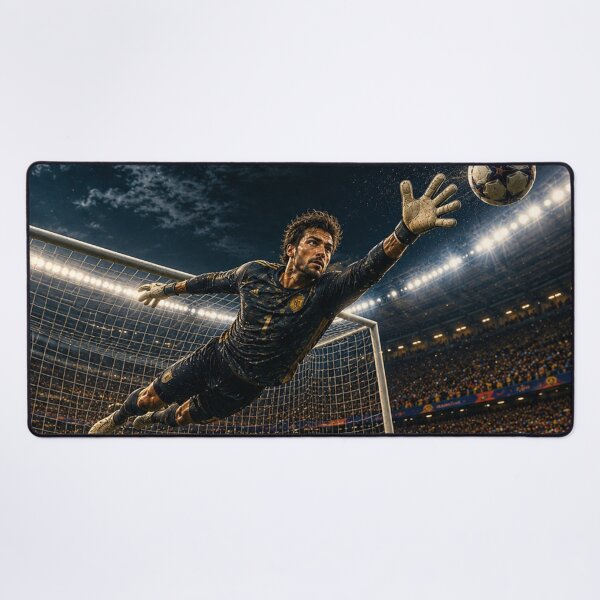 Item preview, The Impossible Save! — Soccer Goalkeeper in Action designed and sold by ZYVARENNE.