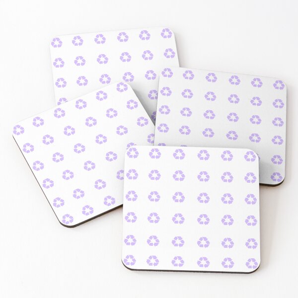 Item preview, Recycling Symbol Pastel Purple Sticker Pack/Sheet- Large Size designed and sold by SlimyFish.