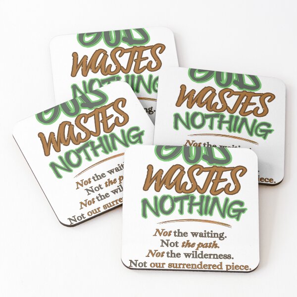 Item preview, God Wastes Nothing | Christian Faith & Encouragement Typography designed and sold by ThinkOnThis.