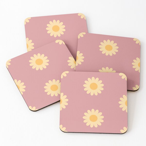 Item preview, Retro Simple Scandi Daisies in Blush + Cream designed and sold by YesterdayColl.