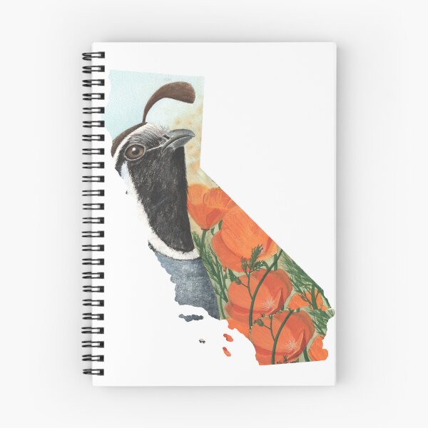Item preview, California Quail and Poppy  designed and sold by TheWaterBirds.