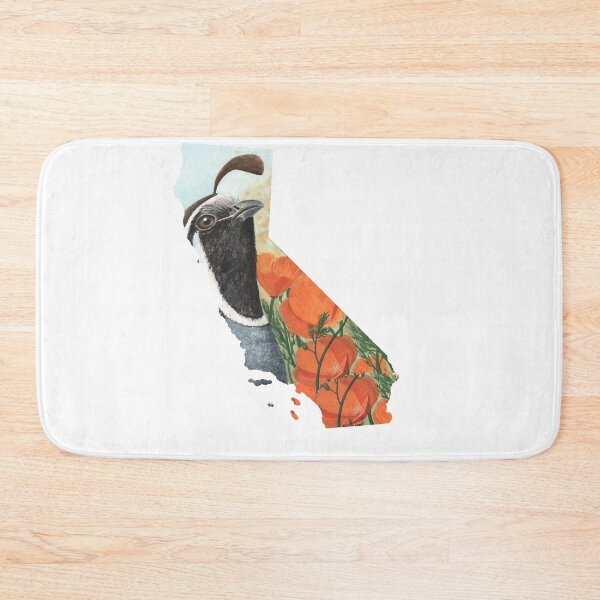 Item preview, California Quail and Poppy  designed and sold by TheWaterBirds.