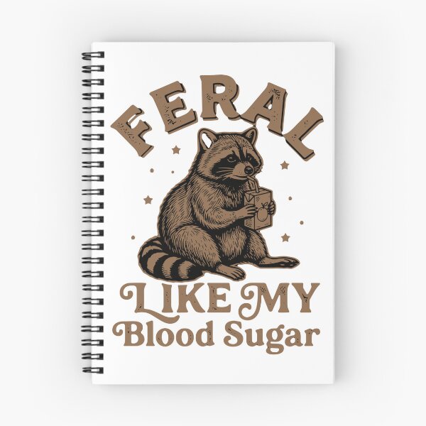 Item preview, Feral Like My Blood Sugar Raccoon Diabetic Humor Diabetes Awareness designed and sold by SofiBlair.