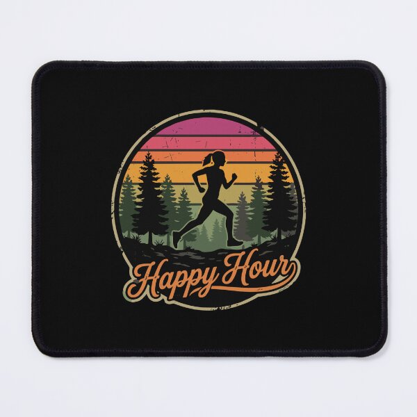 Item preview, Happy Hour Running Woman Runner Jogger Fitness Marathon designed and sold by SofiBlair.