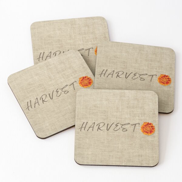 Item preview, Harvest Marigold Floral Linen Texture Art designed and sold by OlhaTironArt.