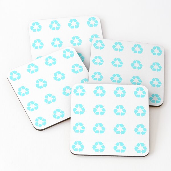 Item preview, Recycling Symbol Pastel Blue Sticker Pack/Sheet- Medium Size designed and sold by SlimyFish.