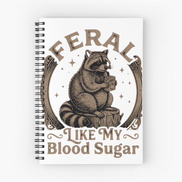 Item preview, Feral Like My Blood Sugar Diabetes Raccoon Lover Diabetic Humor designed and sold by SofiBlair.
