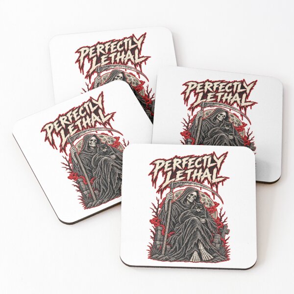 Item preview, Perfectly Lethal Grim Reaper Cat T-Shirt  designed and sold by PurrStreet.