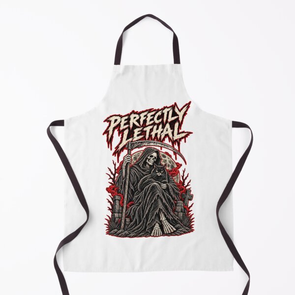 Item preview, Perfectly Lethal Grim Reaper Cat T-Shirt  designed and sold by PurrStreet.