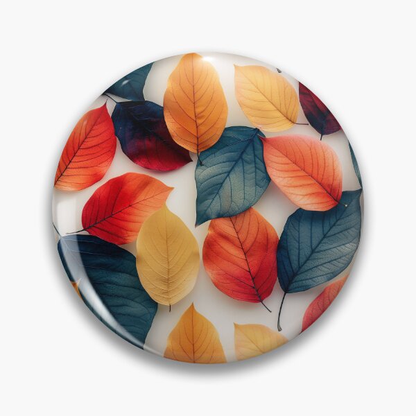 Item preview, Minimalist Seamless Pattern with Contrasting Blue and Orange Leaves designed and sold by NTGUILTY.