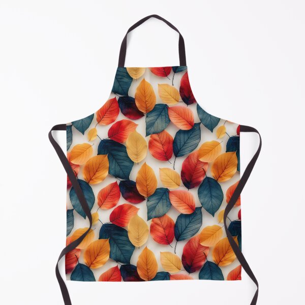 Item preview, Minimalist Seamless Pattern with Contrasting Blue and Orange Leaves designed and sold by NTGUILTY.