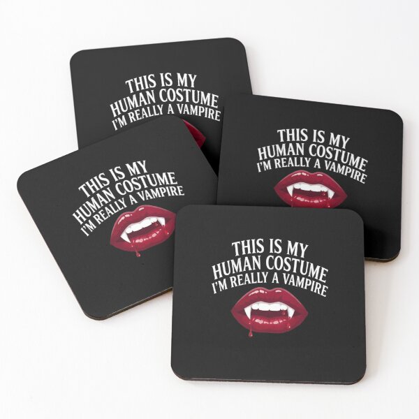 Item preview, This Is My Human Costume I'm Really A Vampire Lazy Halloween Party T-Shirt    designed and sold by TeNovaStudio.
