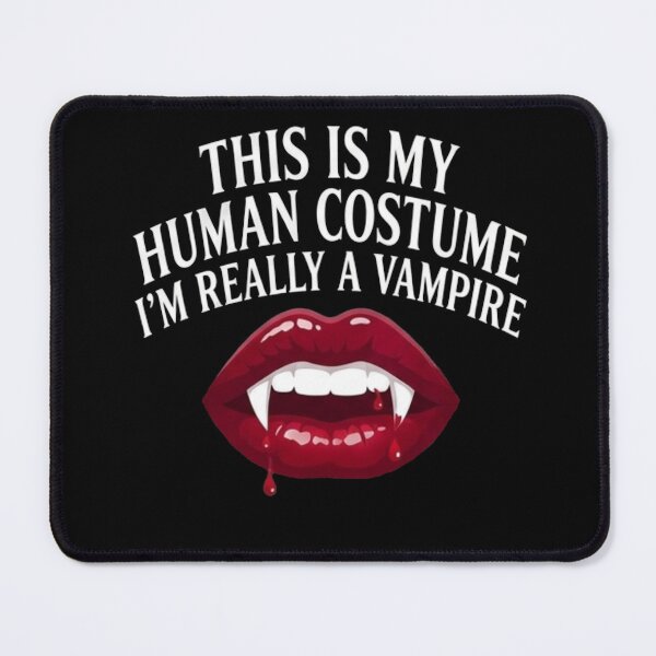 Item preview, This Is My Human Costume I'm Really A Vampire Lazy Halloween Party T-Shirt designed and sold by TeNovaStudio.