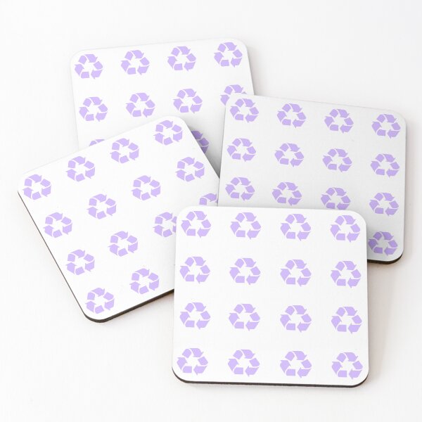 Item preview, Recycling Symbol Pastel Purple Sticker Pack/Sheet- Medium Size designed and sold by SlimyFish.