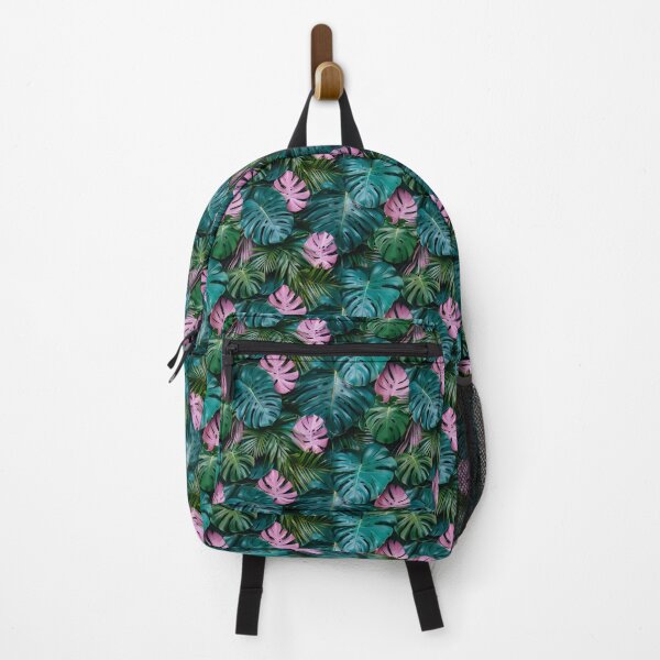 Item preview, Pastel Pink Green Monstera Tropical Leaf Pattern designed and sold by NTGUILTY.