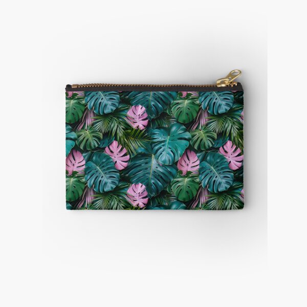Item preview, Pastel Pink Green Monstera Tropical Leaf Pattern designed and sold by NTGUILTY.
