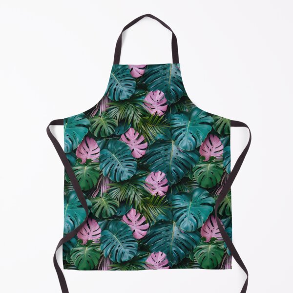 Item preview, Pastel Pink Green Monstera Tropical Leaf Pattern designed and sold by NTGUILTY.