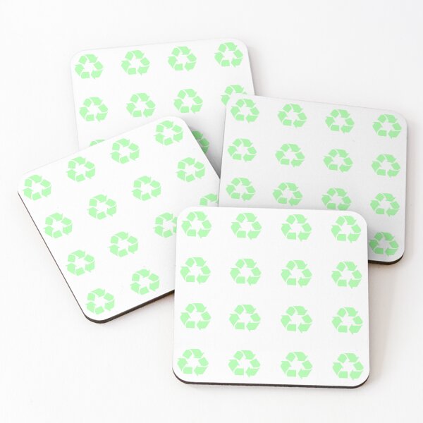 Item preview, Recycling Symbol Pastel Green Sticker Pack/Sheet- Medium Size designed and sold by SlimyFish.