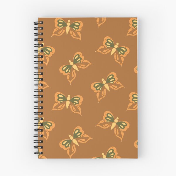 Item preview, Retro Butterflies in Rust Brown designed and sold by YesterdayColl.